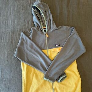 Patagonia Blue and Orange Fleece Jacket